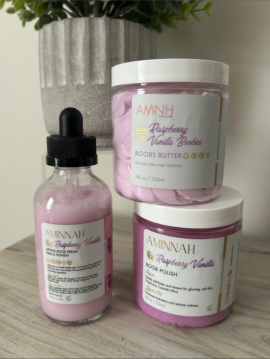 Aminnah Other - Aminah Raspberry Vanilla Boobs Butter - Pink Nourishing Body Butter NIP